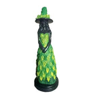 Witch Figurine Polyresin Autumn Leaf Dress Halloween Decor