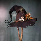 Witch Hat Handcrafted Merino Wool Adjustable Fit