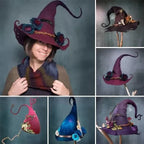 Witch Hat Handcrafted Merino Wool Adjustable Fit