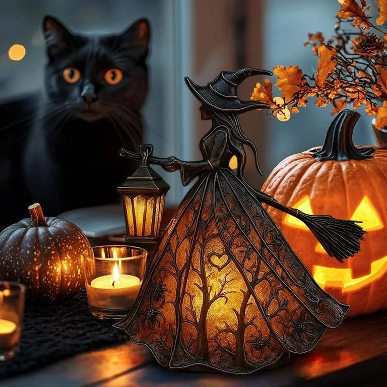 Witch Lamp Warm Amber LED Battery-Powered