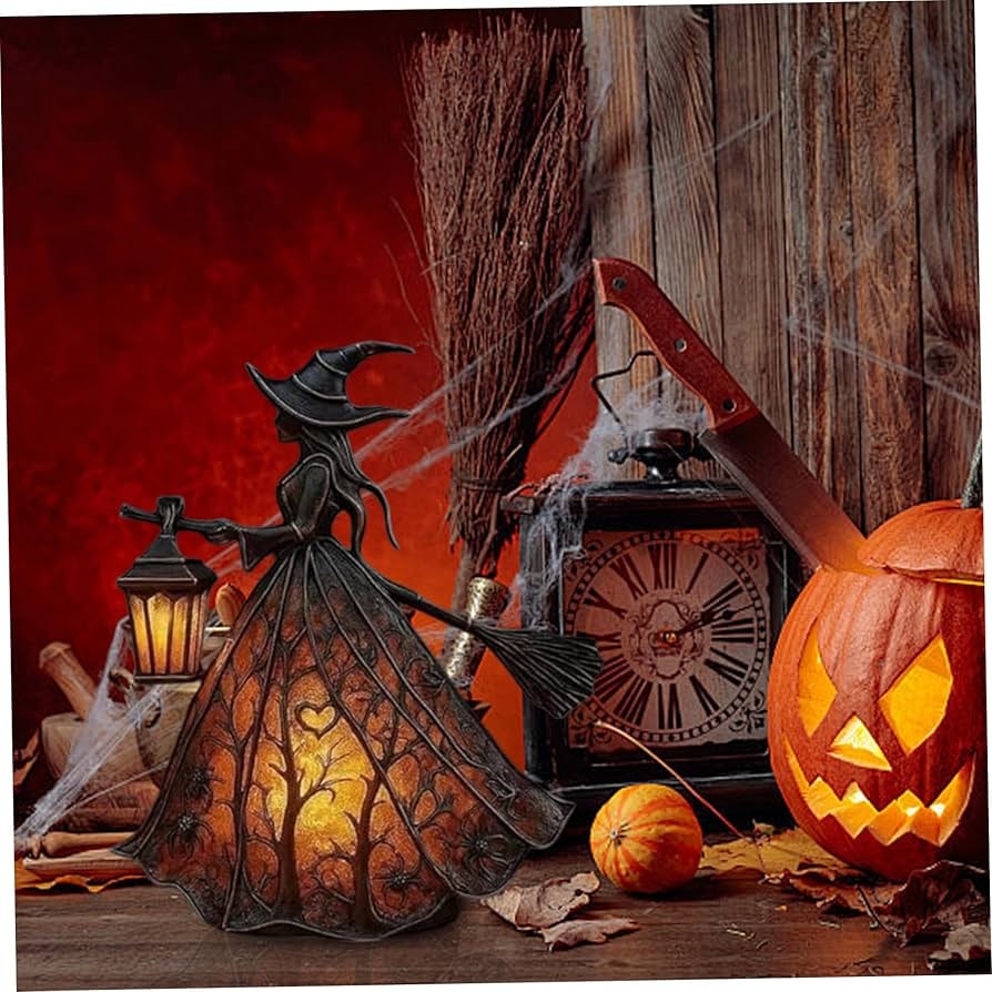 Witch Lamp Warm Amber LED Battery-Powered