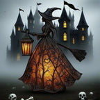 Witch Lamp Warm Amber LED Battery-Powered