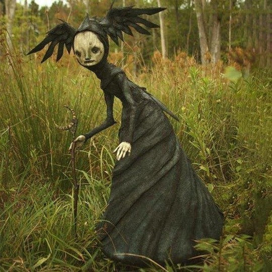 Witch Sculpture Detailed Character Indoor Tabletop Decor