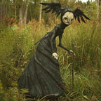 Witch Sculpture Indoor Tabletop Unique Facial Expressions