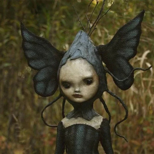 Witch Sculpture Indoor Tabletop Unique Facial Expressions