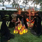 Witch Yard Stake Sound-Activated Flashing Light