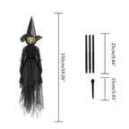 Witch Yard Stake Sound-Activated Flashing Light