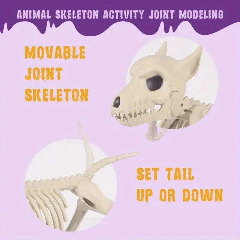 Wolf Skeleton Decoration Realistic Weatherproof & Lightweight