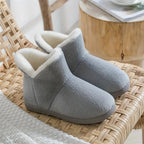 Women's Ankle Slippers Sherpa-Lined Non-Slip Sole