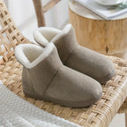 Women's Ankle Slippers Sherpa-Lined Non-Slip Sole