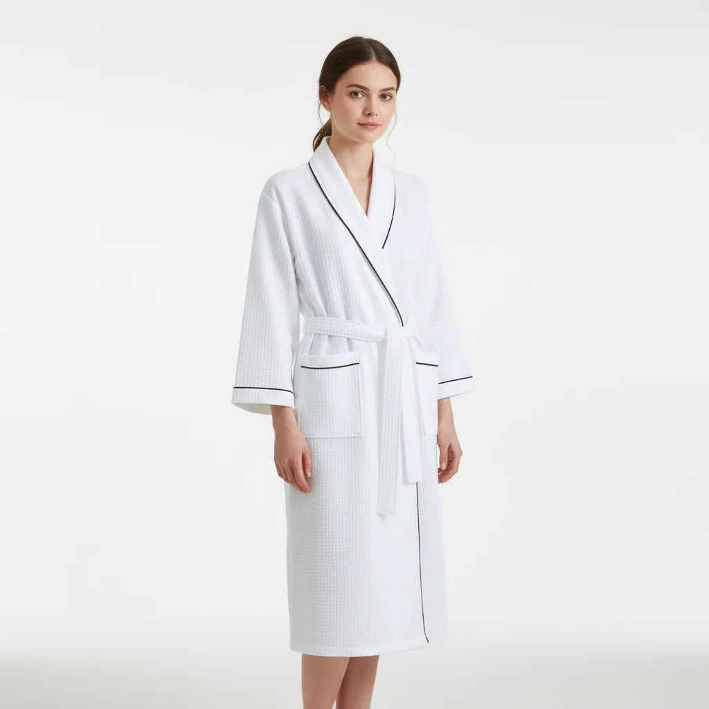 Women's Bathrobe Lightweight Waffle Kimono