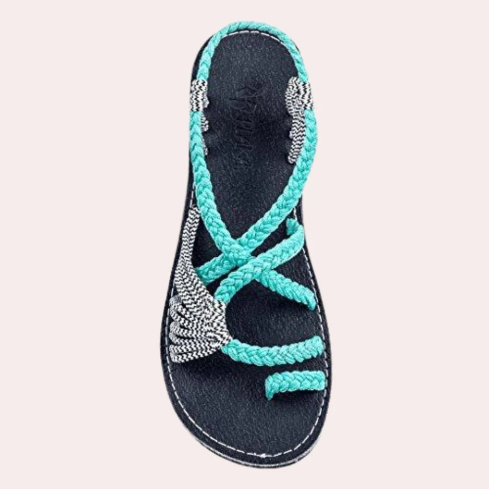 Women's Beach Sandals Lightweight Cork Footbed & Non-Slip Sole