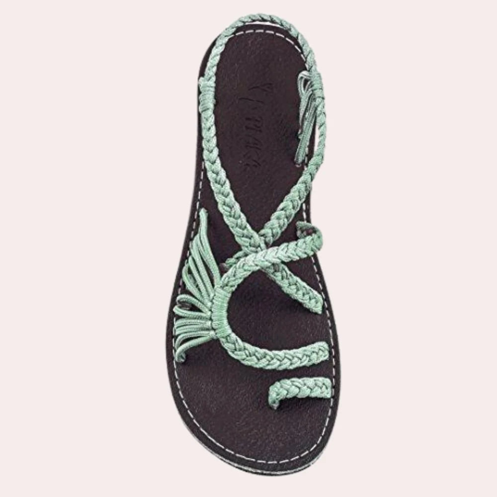 Women's Beach Sandals Lightweight Cork Footbed & Non-Slip Sole