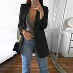 Women's Blazer Wrap Collar Versatile Work & Casual