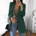 Women's Blazer Wrap Collar Versatile Work & Casual