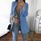 Women's Blazer Wrap Collar Versatile Work & Casual