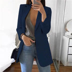 Women's Blazer Wrap Collar Versatile Work & Casual
