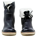 Women's Boots Full-Grain Leather Wool-Lined Non-Slip Rubber Sole