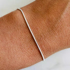 Women's Bracelet Minimalist Stainless Steel Adjustable Snake Clasp