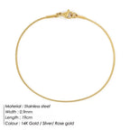 Women's Bracelet Minimalist Stainless Steel Adjustable Snake Clasp