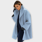 Women's Coat Wind-Blocking Wool-Blend & Soft Lining