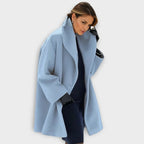 Women's Coat Wind-Blocking Wool-Blend & Soft Lining