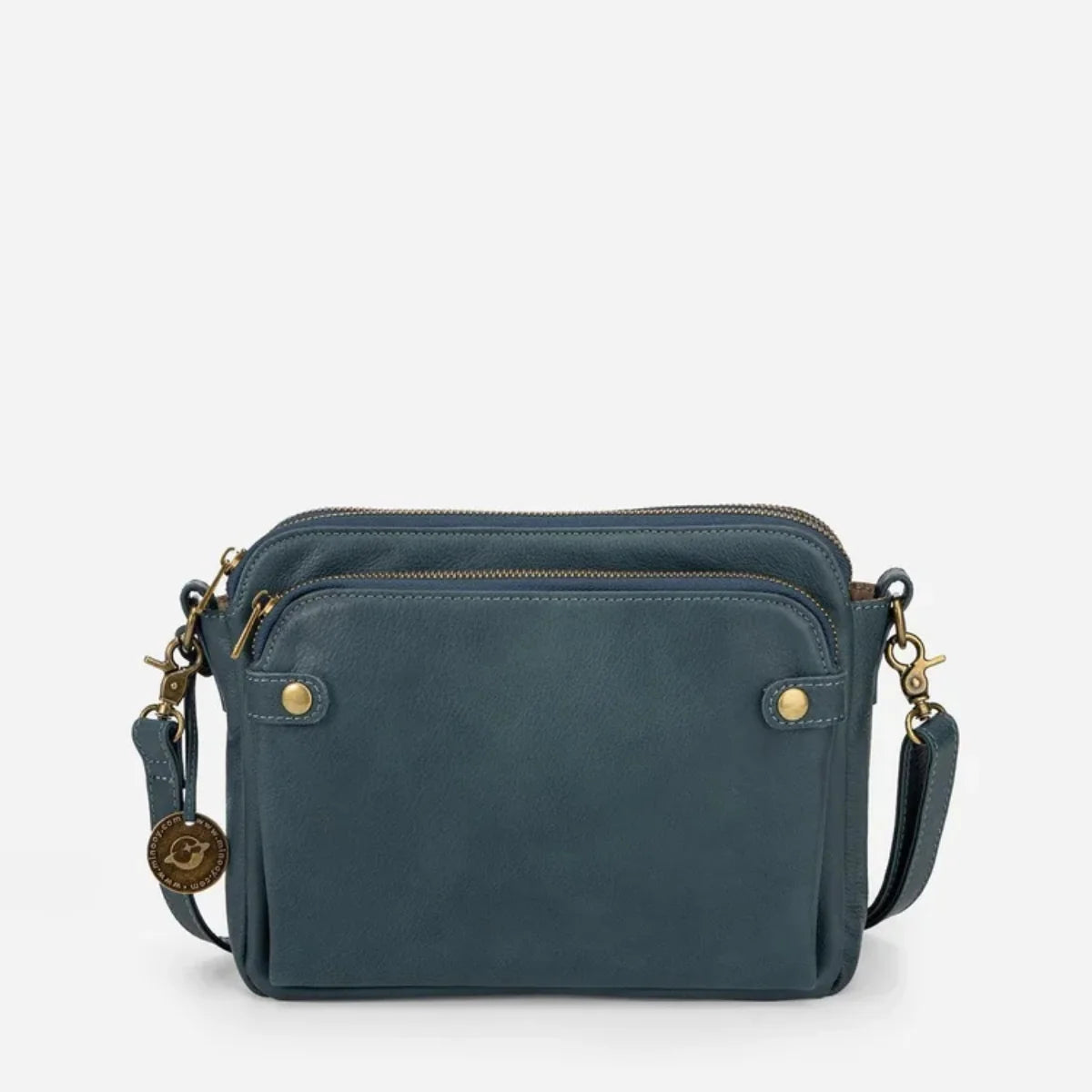Women's Crossbody Bag Full-Grain Leather 9 Card Wallet