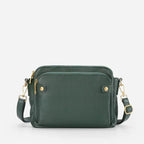 Women's Crossbody Bag Full-Grain Leather 9 Card Wallet
