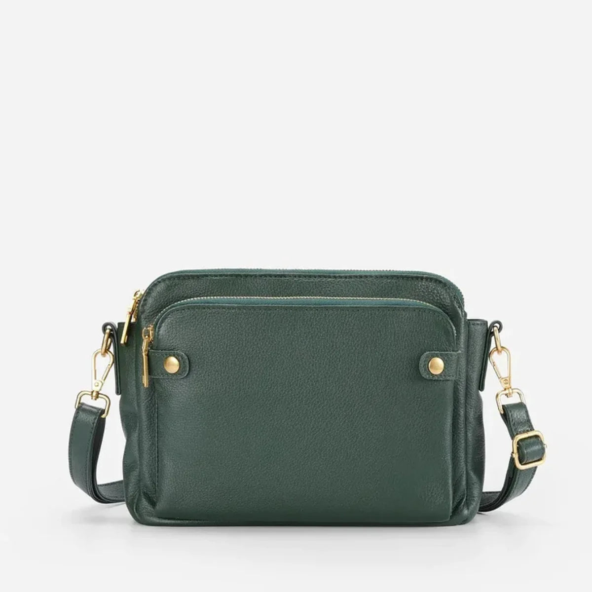 Women's Crossbody Bag Full-Grain Leather 9 Card Wallet