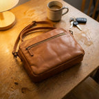 Women's Crossbody Bag Full-Grain Leather 9 Card Wallet
