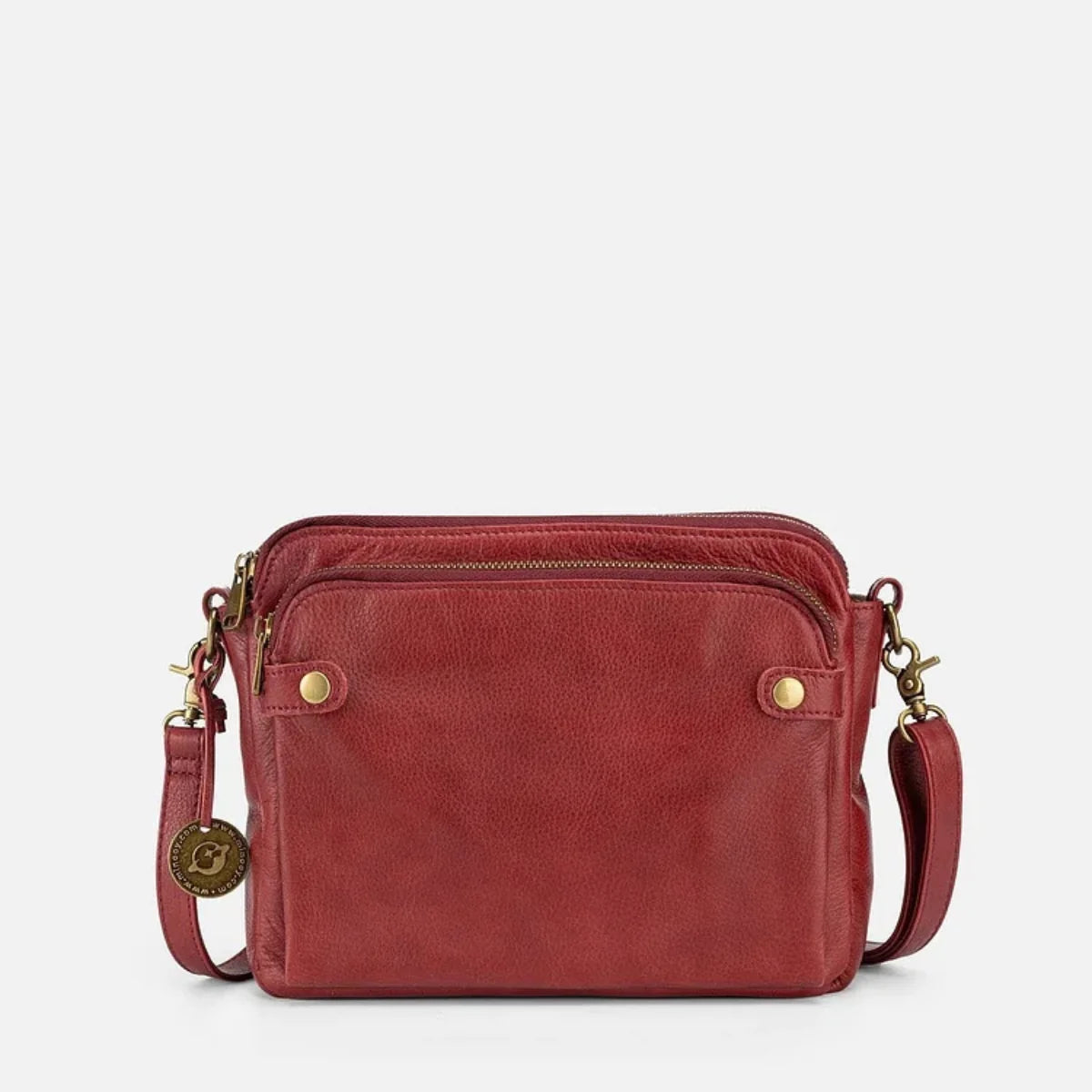 Women's Crossbody Bag Full-Grain Leather 9 Card Wallet