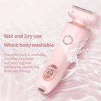 Women's Electric Shaver Dual-Head Wet & Dry USB Rechargeable