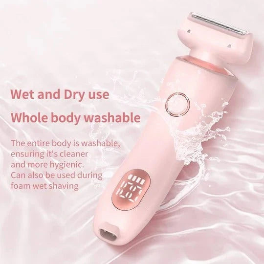 Women's Electric Shaver Dual-Head Wet & Dry USB Rechargeable