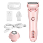 Women's Electric Shaver Dual-Head Wet & Dry USB Rechargeable