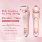Women's Electric Shaver Dual-Head Wet & Dry USB Rechargeable