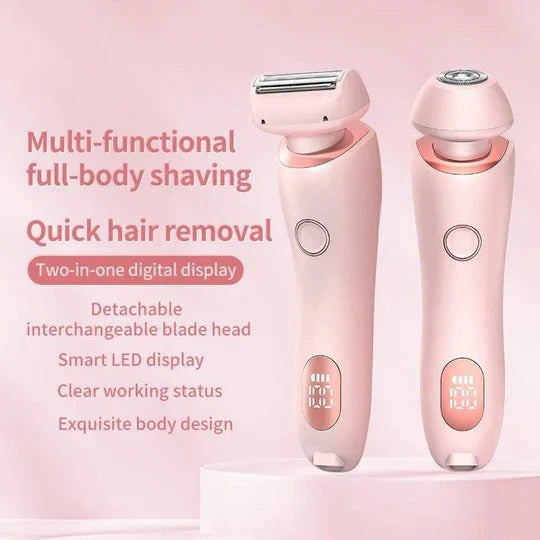 Women's Electric Shaver Dual-Head Wet & Dry USB Rechargeable