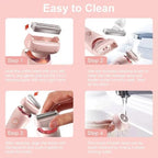 Women's Electric Shaver Dual-Head Wet & Dry USB Rechargeable