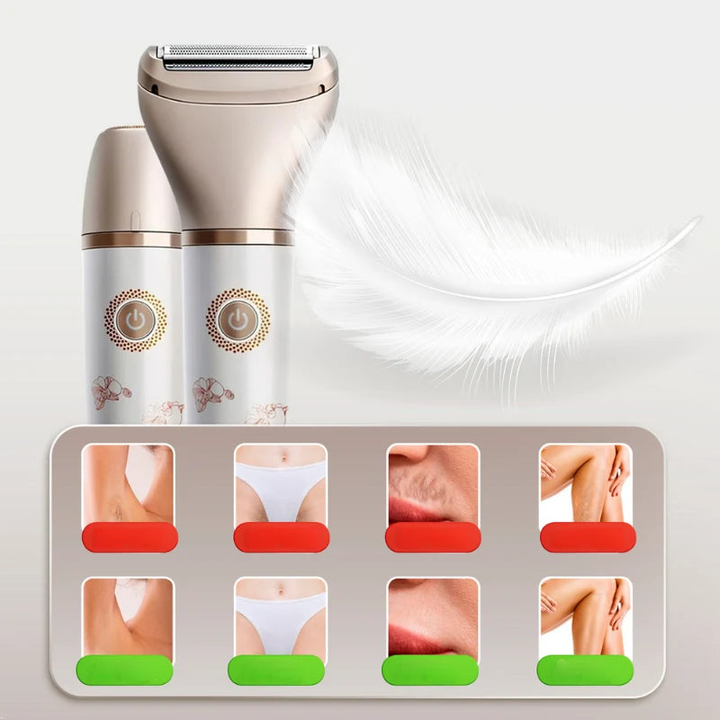 Women's Electric Shaver Wet & Dry Rechargeable 50-Min