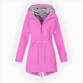 Women's Extended Raincoat Waterproof Ventilated Customizable Hood