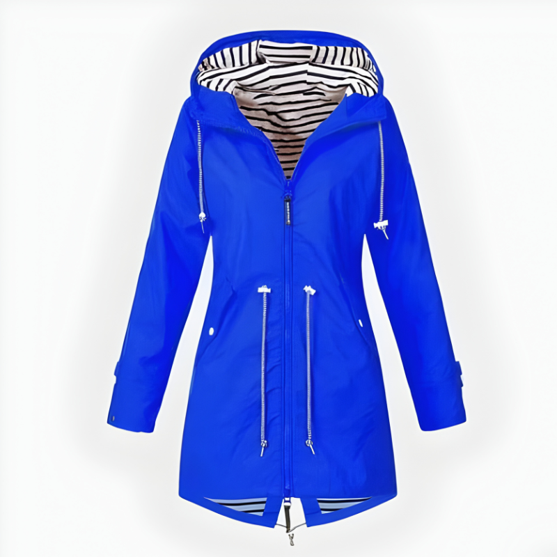 Women's Extended Raincoat Waterproof Ventilated Customizable Hood