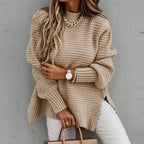Women's Knit Sweater Textured Knit Pattern & Tailored Fit