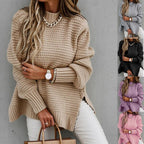 Women's Knit Sweater Textured Knit Pattern & Tailored Fit