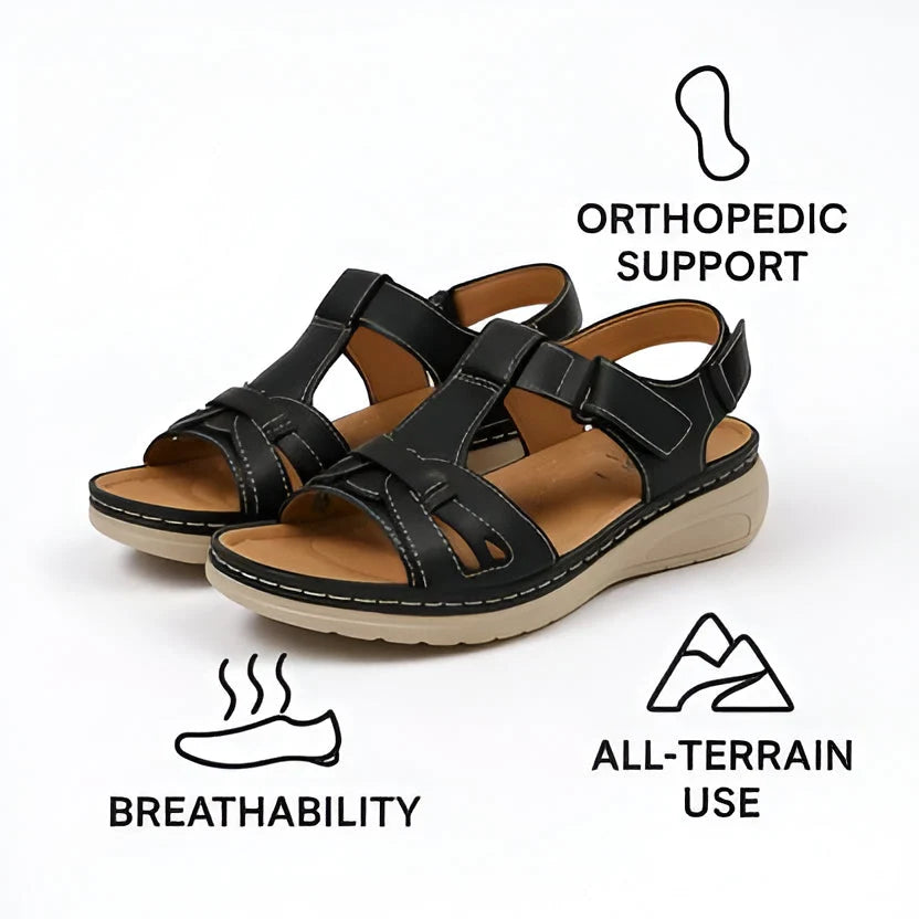 Women's Orthopedic Sandals Contoured Footbed & Adjustable Straps