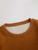 Women's Oversized Sweatshirt Cozy Fleece Graphic Print