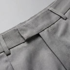 Women's Pants High-Waisted Wide-Leg Polyester-Cotton Blend