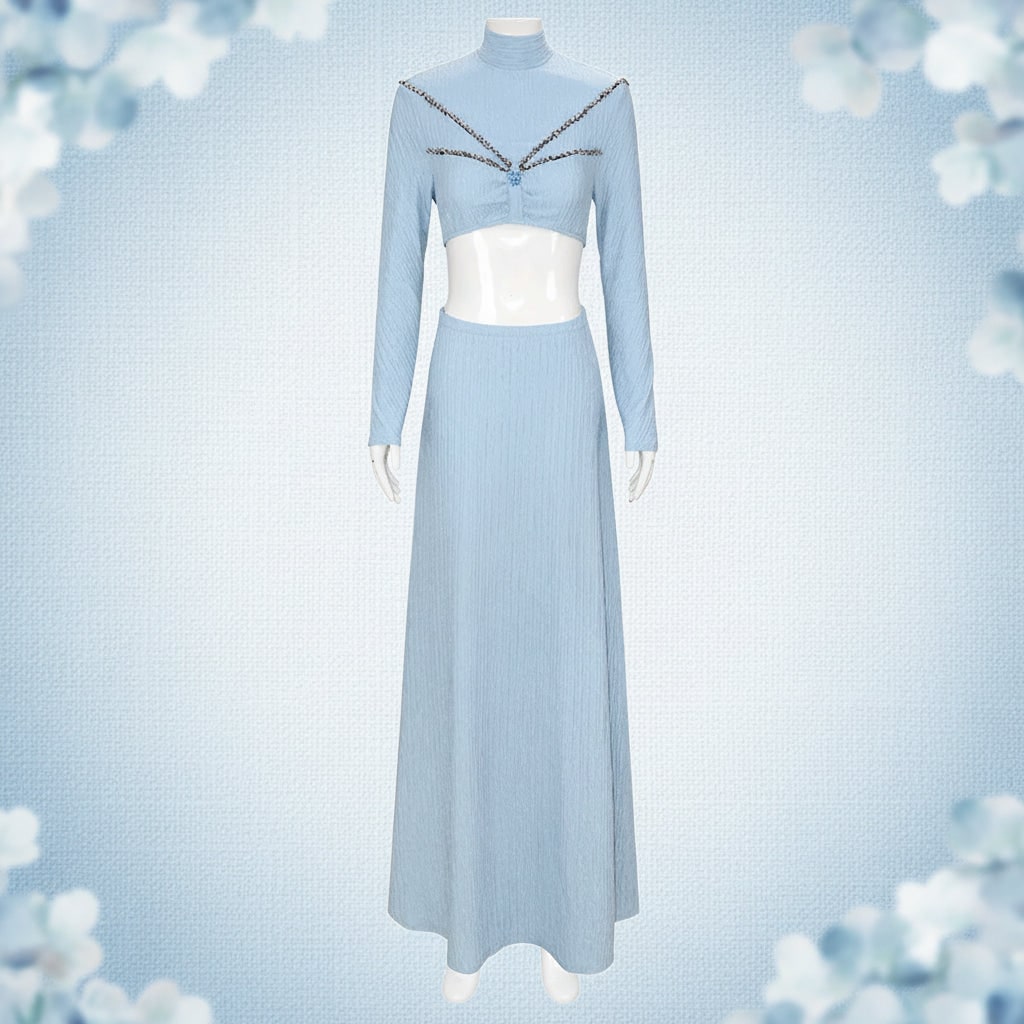 Women's Princess Costume Dress & Cape Lightweight Knit