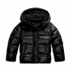 Women's Puffer Jacket Lightweight Quilted Hood & Side Pockets