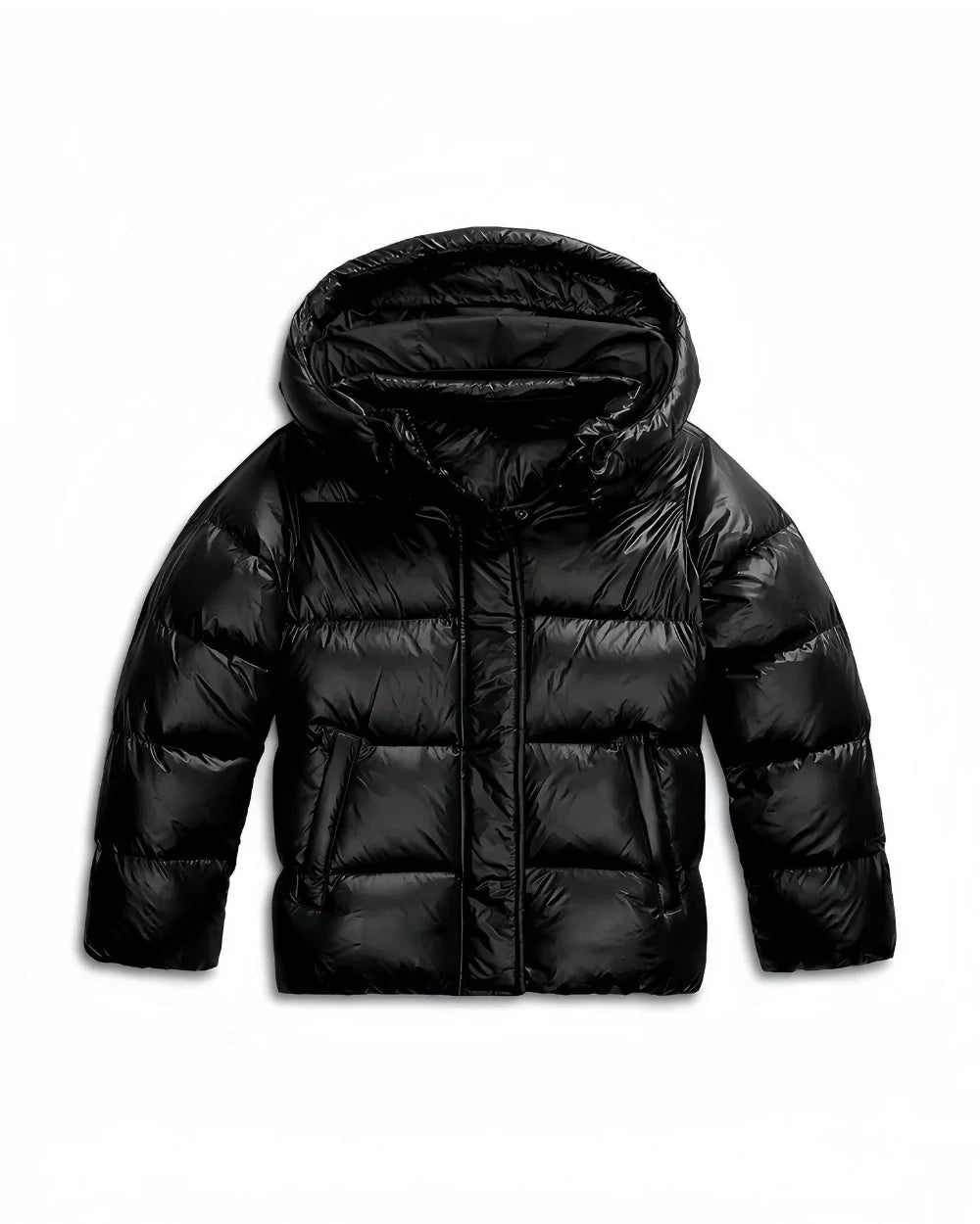 Women's Puffer Jacket Lightweight Quilted Hood & Side Pockets