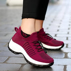 Women's Running Shoes Wide Toe Box Slip-On Motion-Shaped Sole