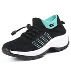 Women's Running Shoes Wide Toe Box Slip-On Motion-Shaped Sole